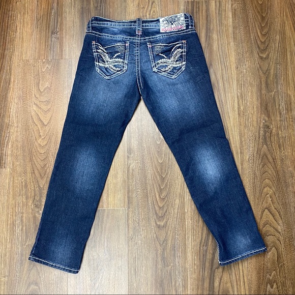 Hydraulic Jeans Bailey Dark Wash Cropped Sz 3/4 - Picture 1 of 5